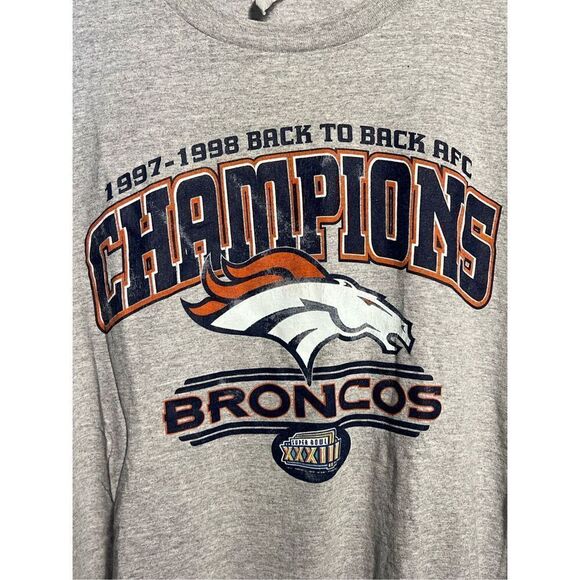 Vintage 90s Denver Broncos AFC Champions Tee - Picture 2 of 5
